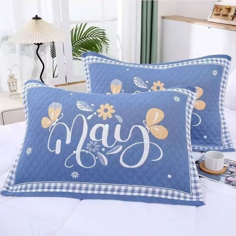 Husă de pernă din tifon Get the clouds patru sezoane, cu logo Can