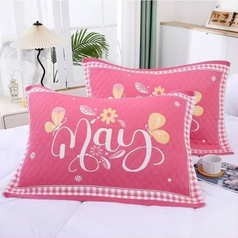 Husă de pernă din tifon Get the clouds patru sezoane, cu logo Can