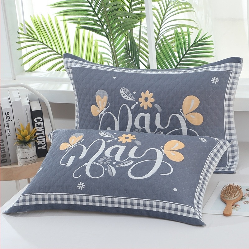 Husă de pernă din tifon Get the clouds patru sezoane, cu logo Can