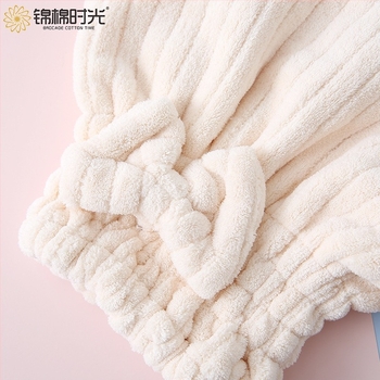 Bonetă pentru uscat părul din fleece coral, 150D fir, 30–49 g, cusătură