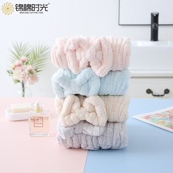 Bonetă pentru uscat părul din fleece coral, 150D fir, 30–49 g, cusătură