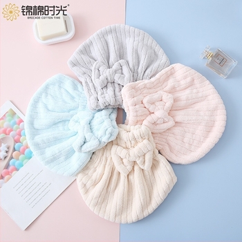 Bonetă pentru uscat părul din fleece coral, 150D fir, 30–49 g, cusătură