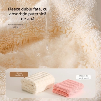 Pălărie pentru uscat părul – groasă, foarte absorbentă, uscare rapidă, poliester, 120–139 g