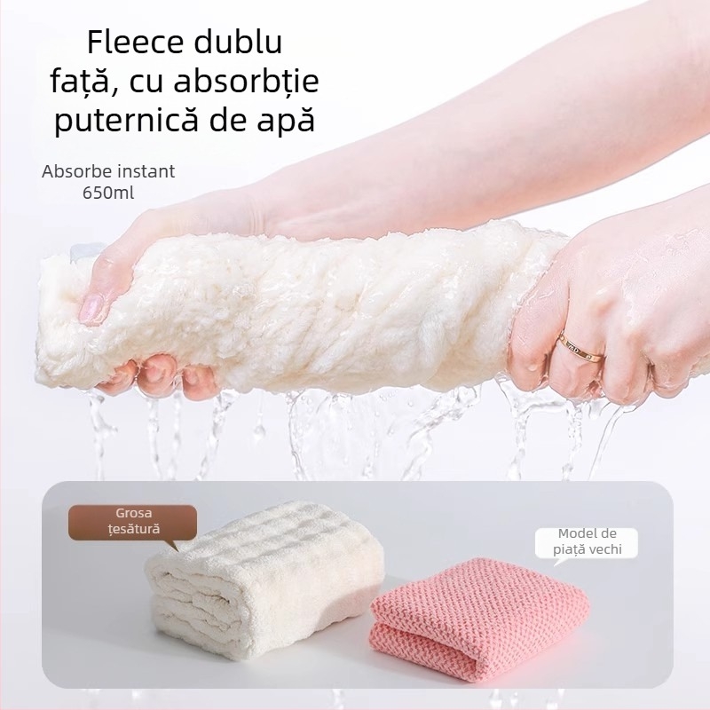 Pălărie pentru uscat părul – groasă, foarte absorbentă, uscare rapidă, poliester, 120–139 g