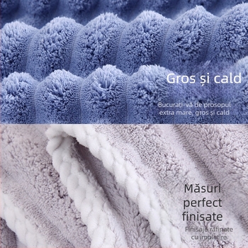 Șapcă pentru uscare păr, microfibră, fir 150D, cusătură la margine, greutate 80–99 g