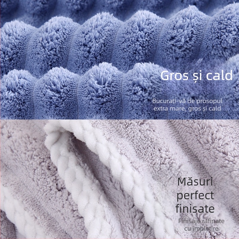 Șapcă pentru uscare păr, microfibră, fir 150D, cusătură la margine, greutate 80–99 g