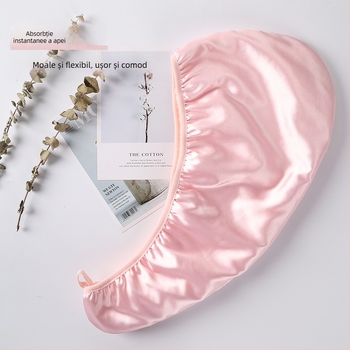 Bonetă de uscare a părului, velur coral, dublu strat, 32S fir, greutate 100-119 g, Personalizabilă