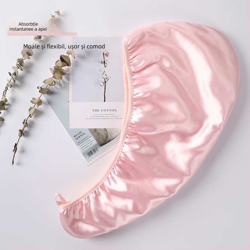 Bonetă de uscare a părului, velur coral, dublu strat, 32S fir, greutate 100-119 g, Personalizabilă