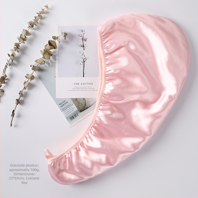 Bonetă de uscare a părului, velur coral, dublu strat, 32S fir, greutate 100-119 g, Personalizabilă