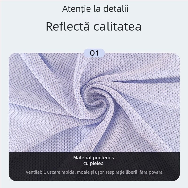 Prosop de răcire Yishuang – țesătură simplă, fire AB, 70 g, absorbție de apă 0-5 s.