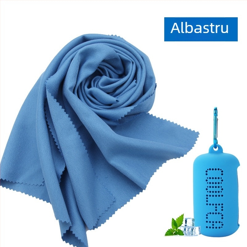 Prosop de răcire pentru sport – poliester, fir AB microfibră, absorbție a transpirației, uscare rapidă, activități în aer liber