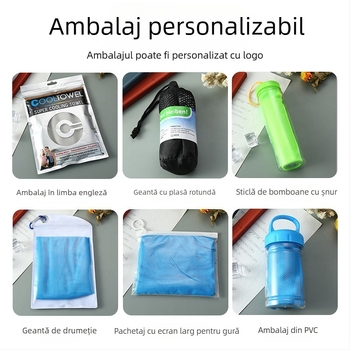 Prosop de răcire, poliester, 140 g/m2, fir simplu, absorbție 0–5 s