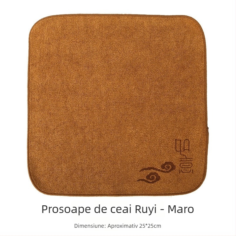 Prosop de ceai din microfibră – absorbant ultra, țesătură îngroșată; pentru tava de ceai și masa de ceai, inspirat de Ruyi