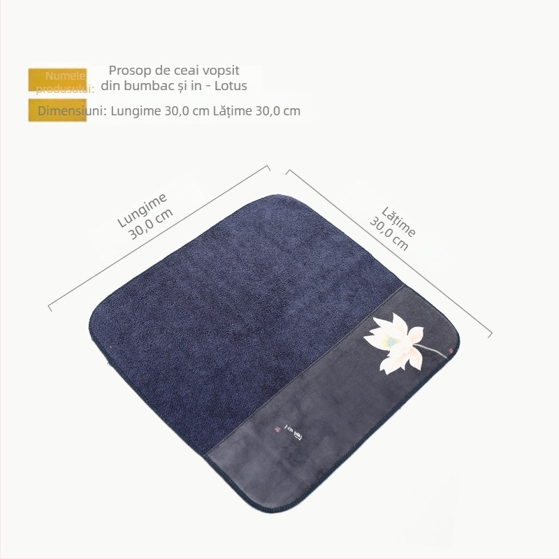 Accesoriu pentru ceremonia ceaiului – din pânză, siglă tipărită, calitate de primă clasă, etichetă privată licențiată