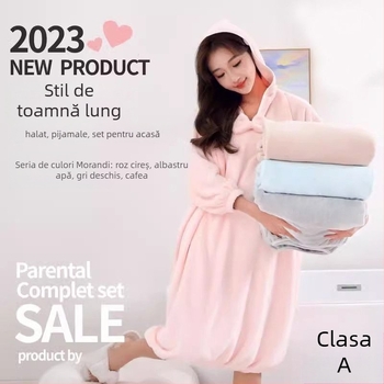 Halat de baie cu glugă purtabil | Coral fleece | Femei | Absorbant de apă | Uscare rapidă