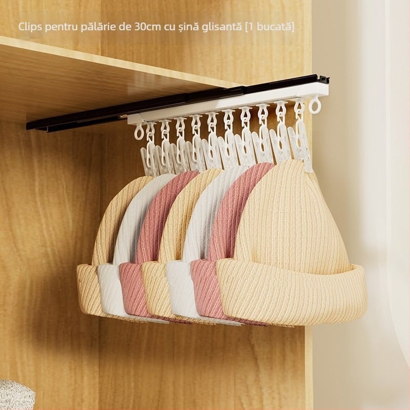Cuier de perete din cupru cu cârlig dublu și șină glisantă, încărcare 20–30 kg, stil lux ușor