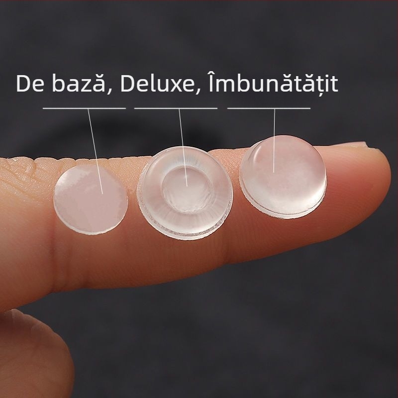 Pad pentru ușa dulapului, anti-coliziune, cu granule de cauciuc, autoadeziv, tampon silențios, anti-derapare, adeziv 3M