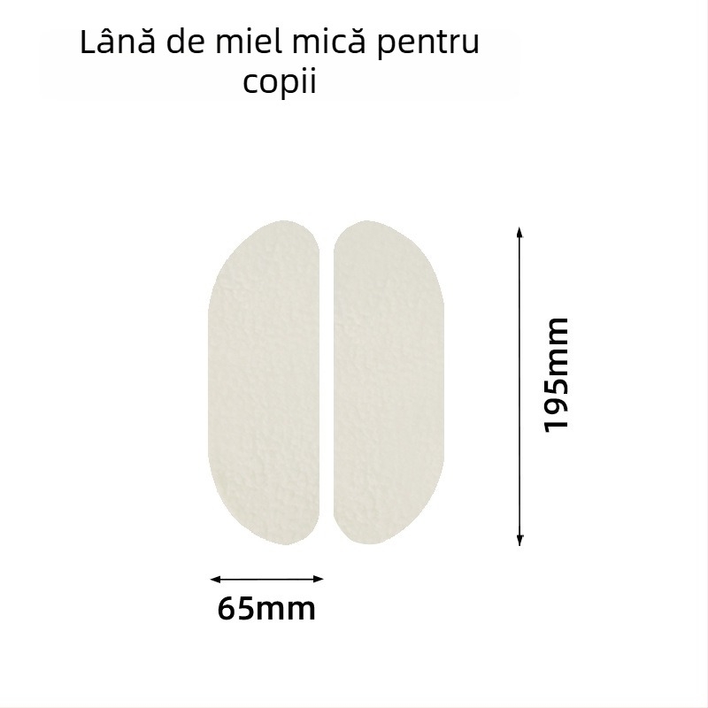 Perna plușată autoadezivă pentru capacul de toaletă, lavabilă, tăiere la dimensiune, caldă, Quan Lekang