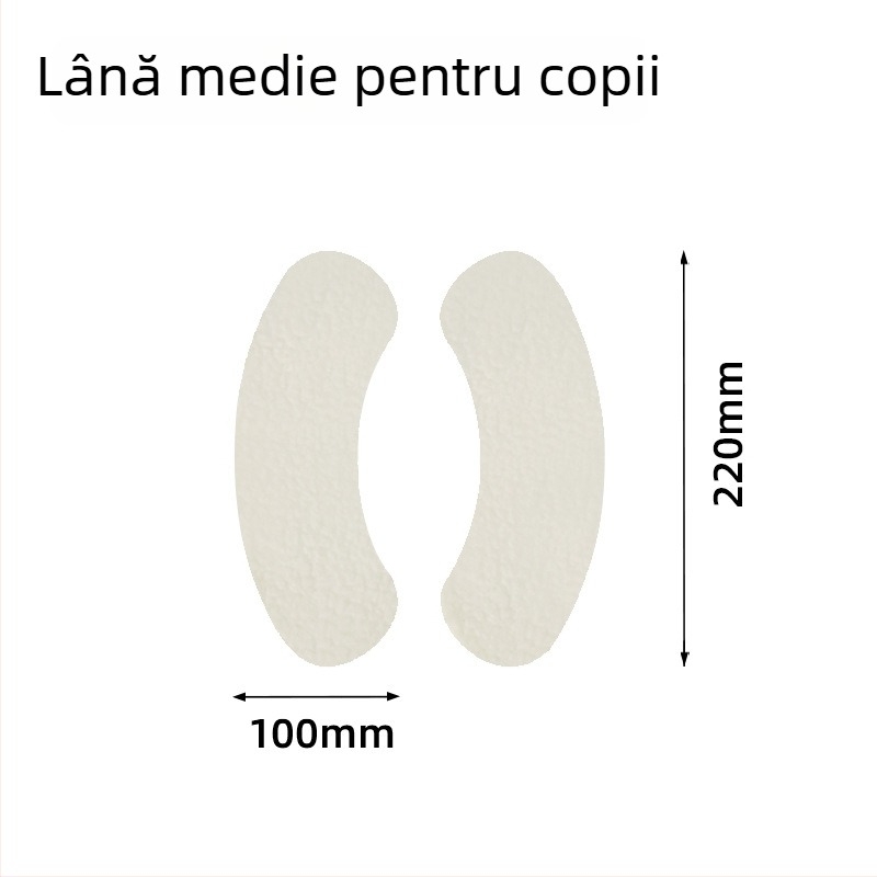 Perna plușată autoadezivă pentru capacul de toaletă, lavabilă, tăiere la dimensiune, caldă, Quan Lekang