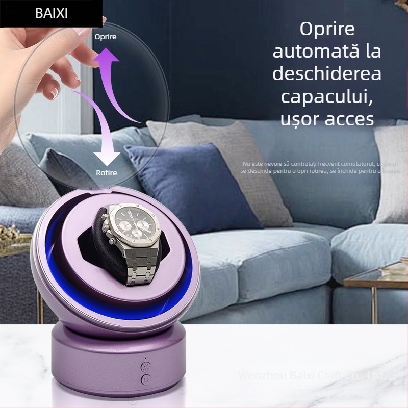 Baixi Rotator pentru ceasuri cu o singură capăt – pentru un ceas mecanic, cutie mică de depozitare pentru ceasuri automate
