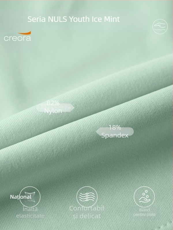 Vesta Polo tenis cu pad la piept și guler înalt – fără mâneci, croială slim, material respirabil, 82% nylon, 18% spandex, țesătură NULS Youth Ice Mint, pentru femei tinere