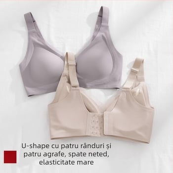  Sutien jelly fără cusături pentru femei, push-up, anti-cădere, cupe modelate subțiri, bretele fixe duble
