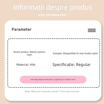 Mâneci pentru mese, stil desen animat, impermeabile, rezistente la murdărie și uzură, cod 22457