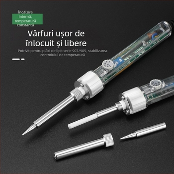 Vârf de lipire BY905 – Încălzire internă universală, 60W, Cupru, Vârf în formă de copită 905S