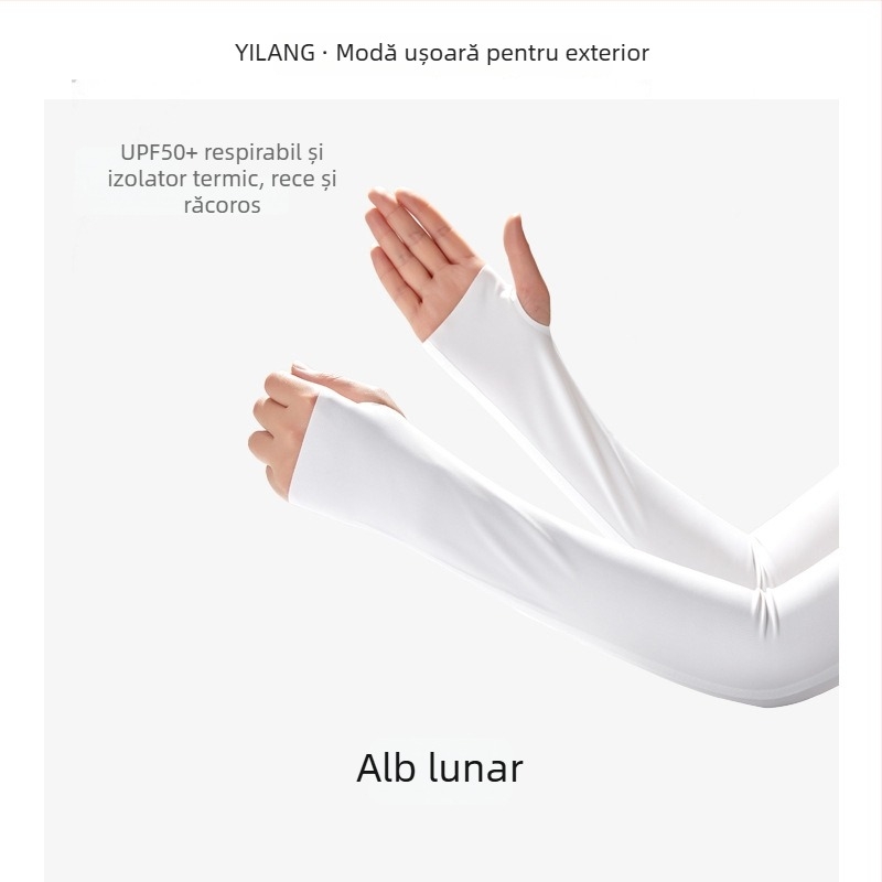 Manșon UV cu răcire pentru braț (Tencel Lyocell, 71–80% material principal, vară 2024, stil simplu)