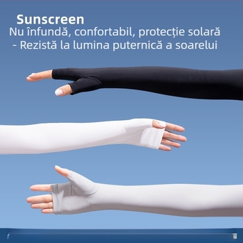 Manșete din nailon pentru femei, protecție UV, pentru condus, ciclism și activități în aer liber; răcoroase, antiderapante, compatibile cu ecranul tactil.