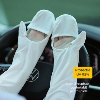 Manșete UV pentru femei, vară - croială lejeră, subțiri, pentru ciclism și condus în exterior