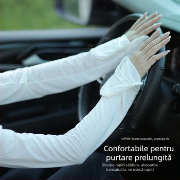 Manșete UV pentru femei, vară - croială lejeră, subțiri, pentru ciclism și condus în exterior