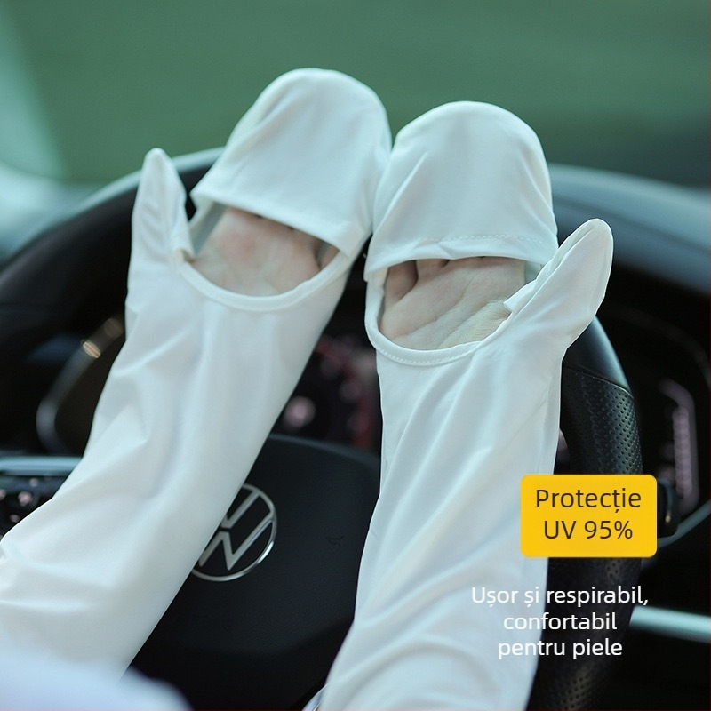 Manșete UV pentru femei, vară - croială lejeră, subțiri, pentru ciclism și condus în exterior