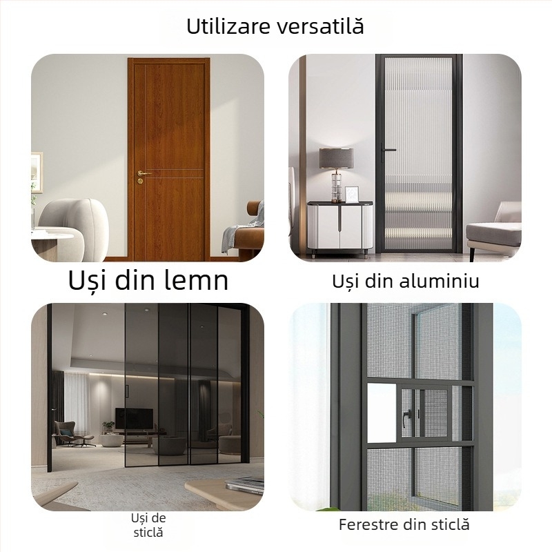 Wanson Handhandle – mâner din aliaj de aluminiu, fără găuri, pentru dulapuri, sertare și uși, autoadeziv, stil modern
