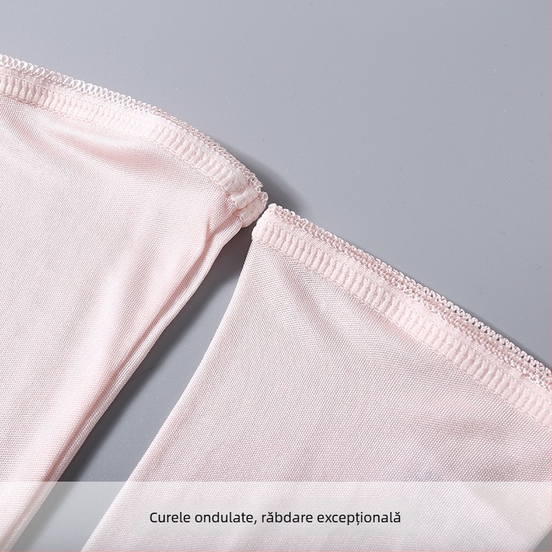 Mănuși lungi din mătase Mulberry pentru protecție solară – model monocrom, pentru femei, potrivite pentru vară, primăvară și toamnă