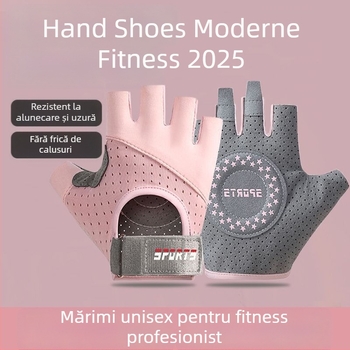 Mănuși de fitness cu degete parțiale pentru antrenament și ciclism - anti-derapaj, rezistente la uzură, respirante, absorbante la șocuri, Ice Silk și bumbac