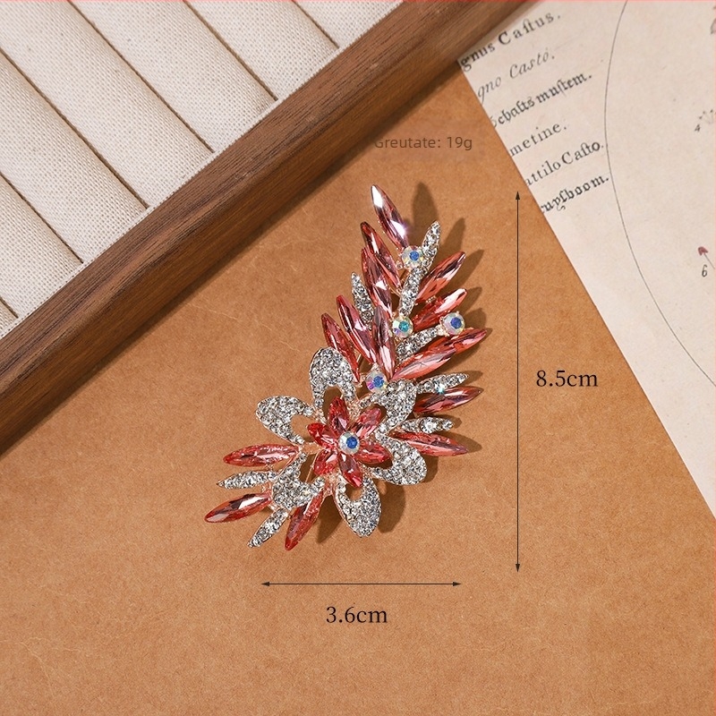 Broșă cu crizantemă din aliaj – stil pastoral, placare electrolitică, decorativă.