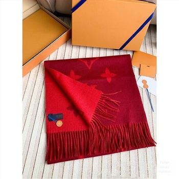 Șal din cașmir cu dublă față, monogram, țesătură jacquard