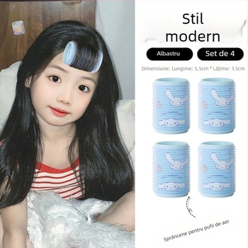 Tub de curling pentru copii cu personaje de desene animate — plastic/rășină, realizat manual, Yinmai