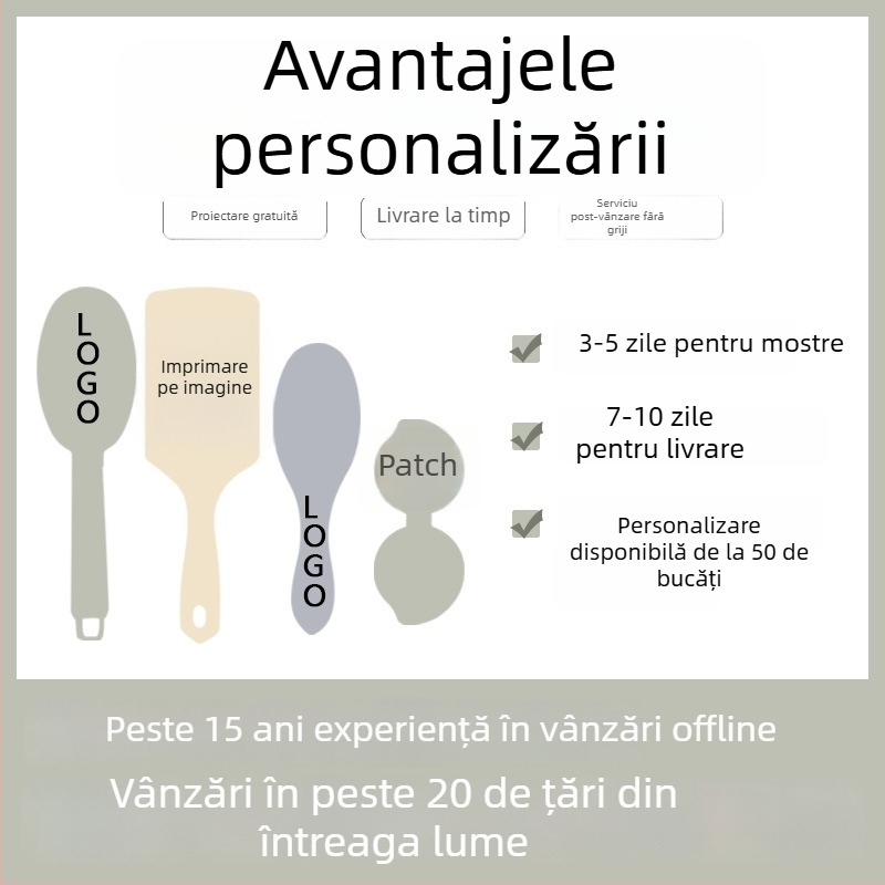 Pieptene de masaj Cuiyingforever, din plastic, pentru uz obișnuit