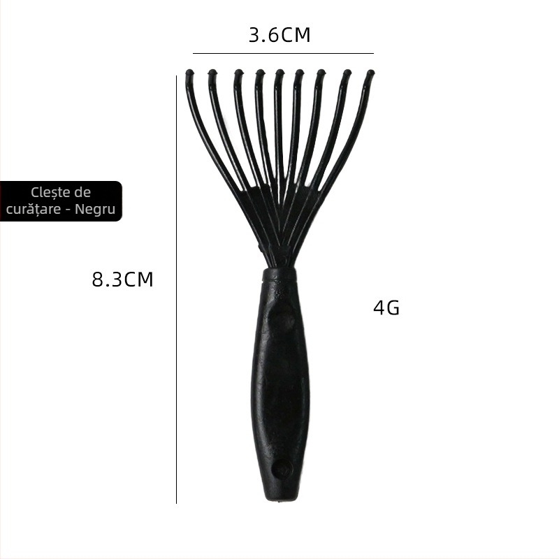 MASTERLEE Pieptene de curățare din plastic cu gheară cu aer pentru îndepărtarea părului