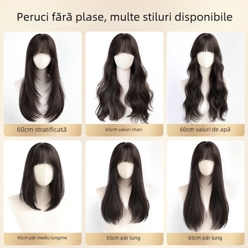 Perucă – păr lung drept cu breton; material: sârmă rezistentă la temperaturi înalte; mecanism de fabricație; Chu Chu