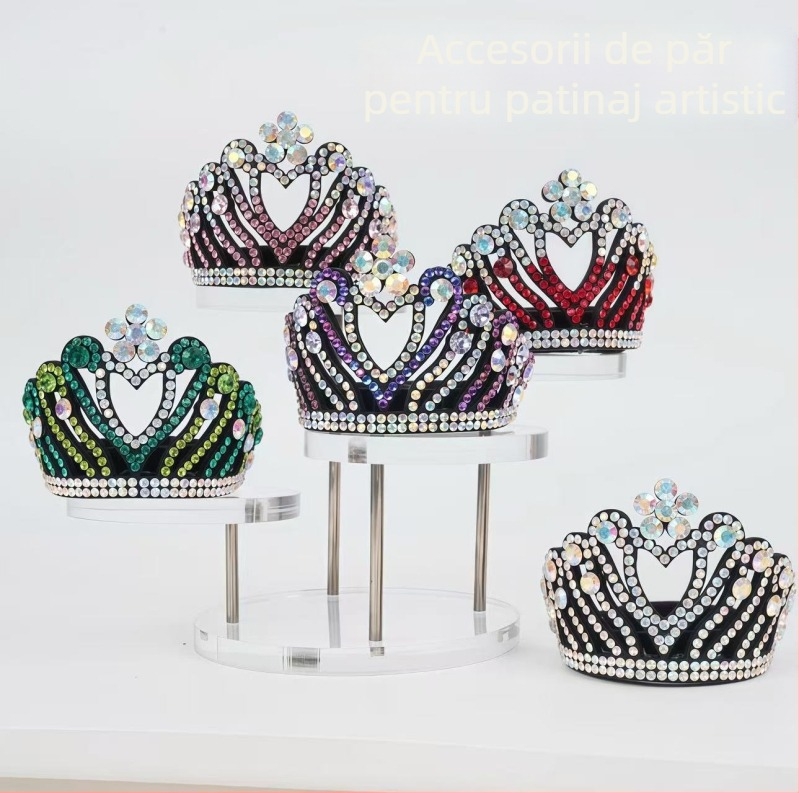 Coroniță din dantelă pentru păr cu bandă elastică pentru reprezentații pe scenă (Material: Dantelă; Stil: IN style; Procesare: Tricotare; Potrivit pentru: Copii; Brand: Independent)