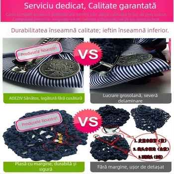 Plasă pentru păr cu floare și fundă, lucrată manual, stil japonez-coreean, model C07