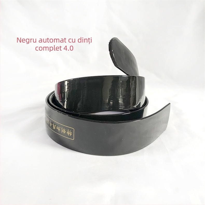 Curea pentru bărbați din plastic, cataramă din fier, închidere automată, stil modern de oraș, prelucrare piele-plastic