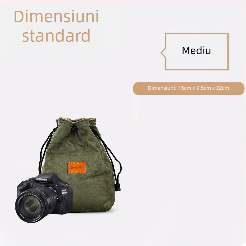Geantă interioară pentru camere mirrorless/SLR, cu căptușeală de pluș — husă de protecție ultraușoară pentru Nikon, Canon, Sony, Fuji