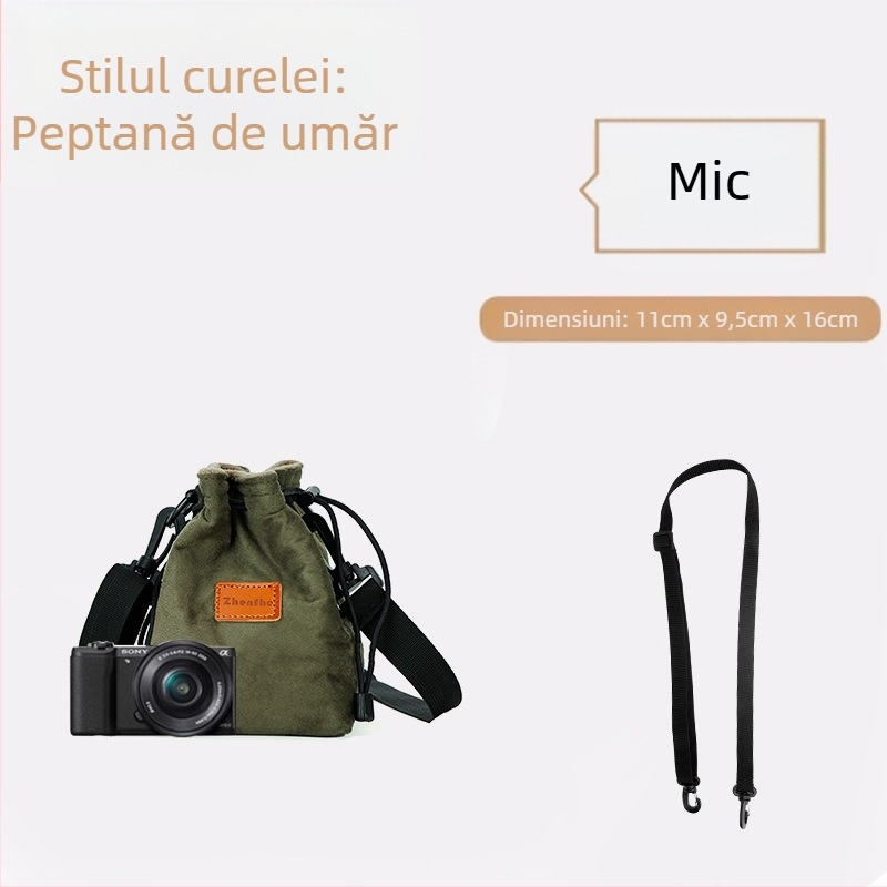 Geantă interioară pentru camere mirrorless/SLR, cu căptușeală de pluș — husă de protecție ultraușoară pentru Nikon, Canon, Sony, Fuji