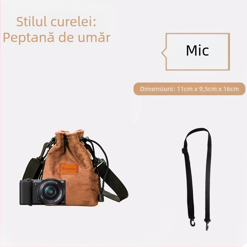 Geantă interioară pentru camere mirrorless/SLR, cu căptușeală de pluș — husă de protecție ultraușoară pentru Nikon, Canon, Sony, Fuji