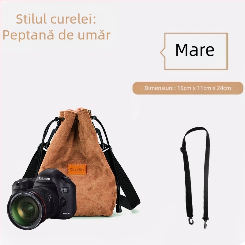 Geantă interioară pentru camere mirrorless/SLR, cu căptușeală de pluș — husă de protecție ultraușoară pentru Nikon, Canon, Sony, Fuji