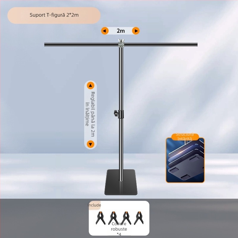 Extreme Shadow Stativ de fundal cu fundal cromakey pentru fotografia produselor — construcție din fier și ABS